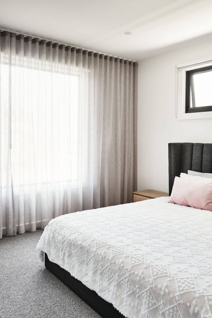 bedroom in a luxury modern glen iris home