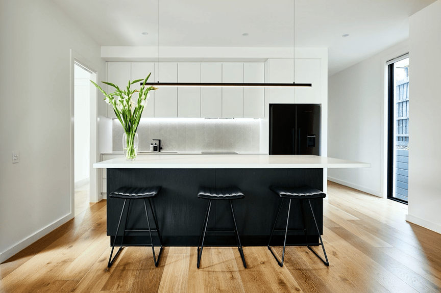 custom builders Box Hill - Contemporary kitchen design in Box Hill by Rycon Building Group